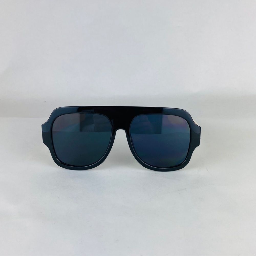 COPY - Awesome black aviator lens sunglasses Beig…